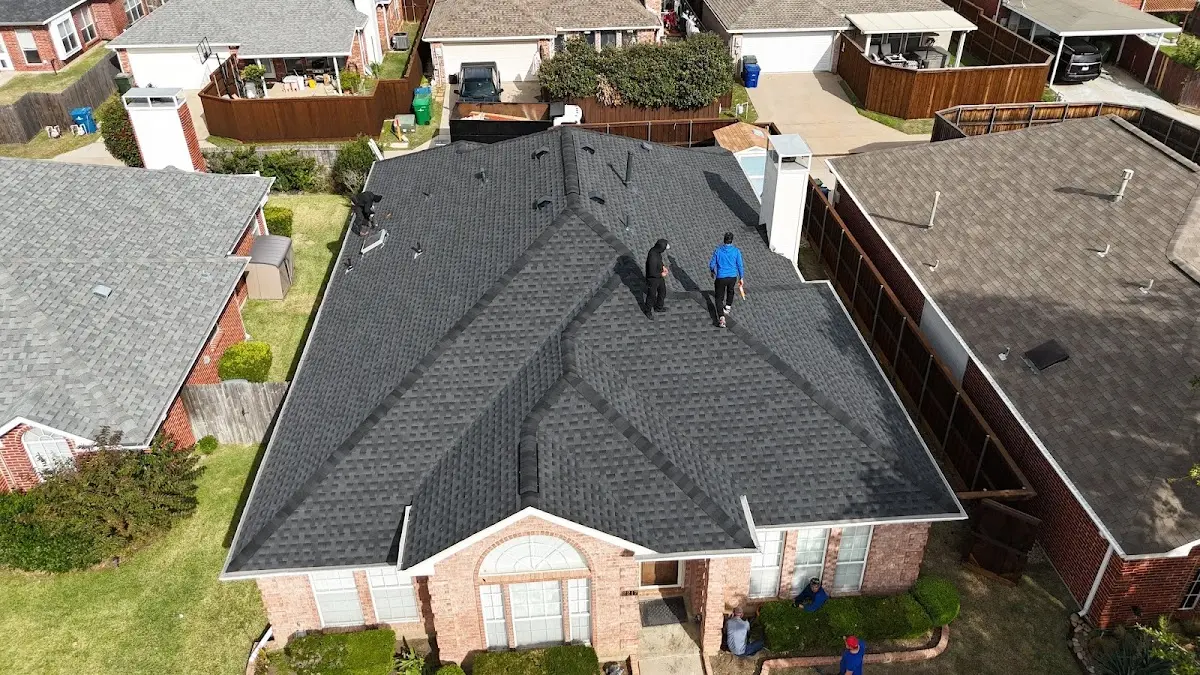 Commercial Roofing work in progress on a Sacramento property